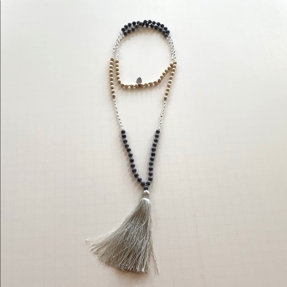 Trezo Lavi Boho Bead and Tassel Necklace